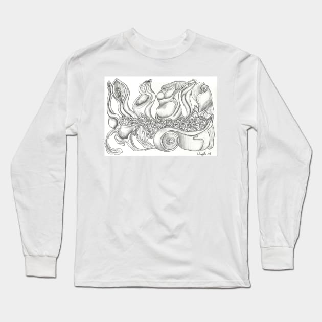 Twisted Corn Long Sleeve T-Shirt by LukeMargetts